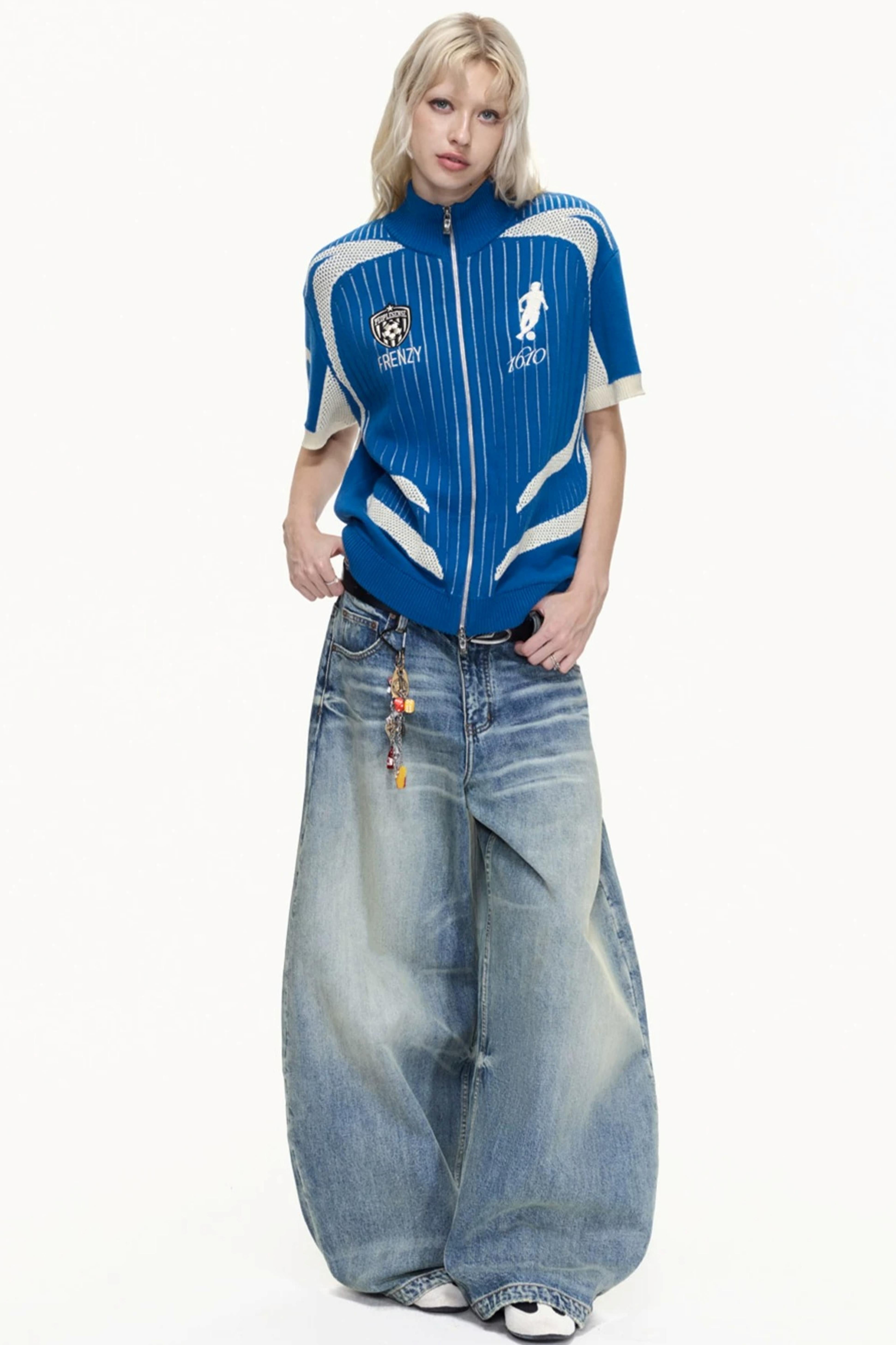 Men's Racing Retro Knit Polo Shirt