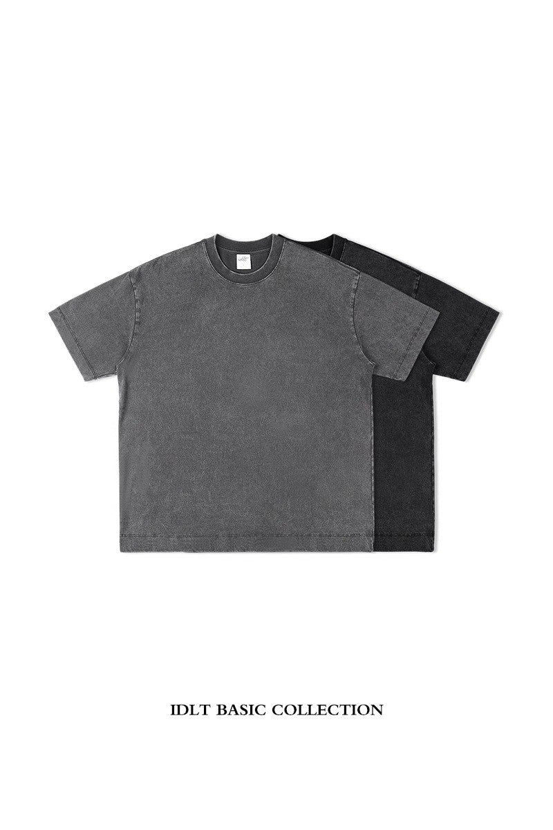 Tee with Fried Wash Effect - chiclara