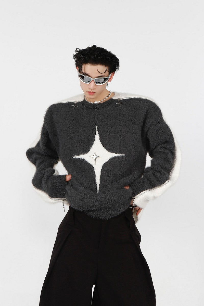 Mohair Sweater with Logo - chiclara