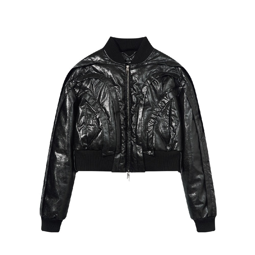 Shape Cropped Ma-1 Jacket - chiclara