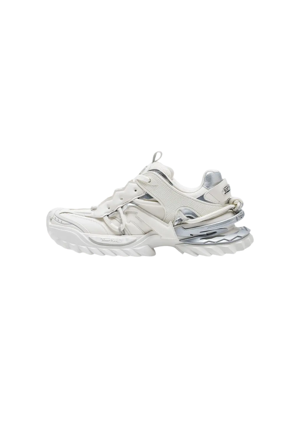 Black Air-Cushion Platform Sneakers