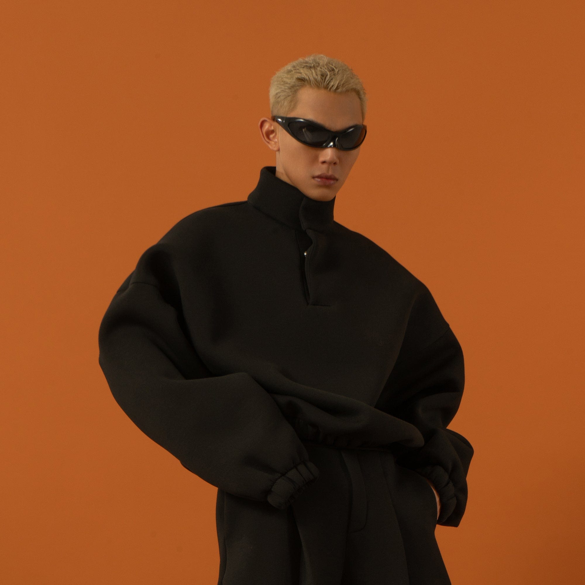 Oversized High Neck Sweatshirt