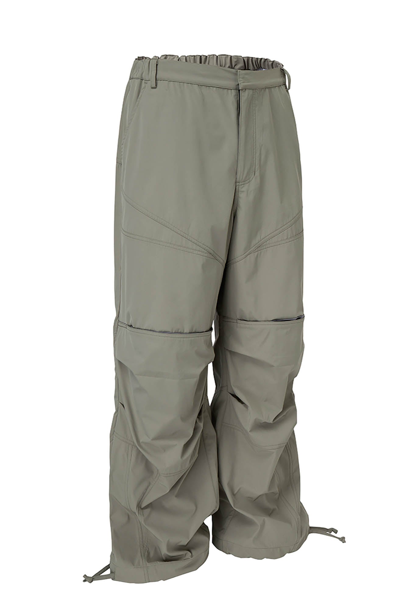 Wide-Leg Panel Utility Pants