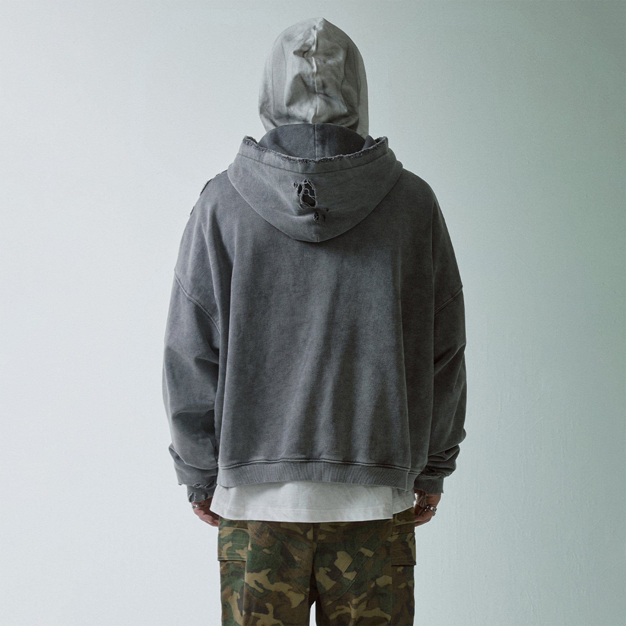 Heavy Distressed Oversized Hoodie