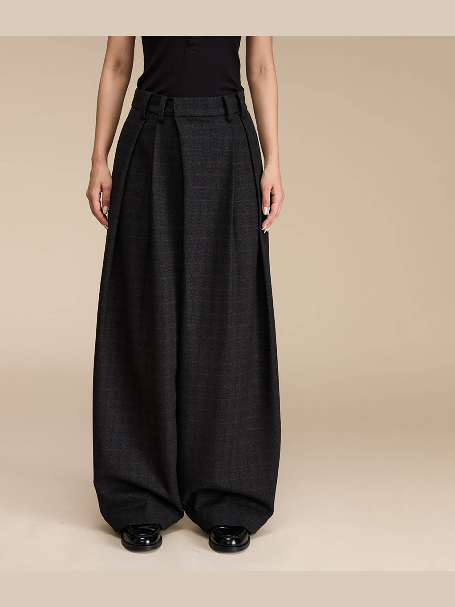 High-Waisted Wide-Leg Palazzo Pants