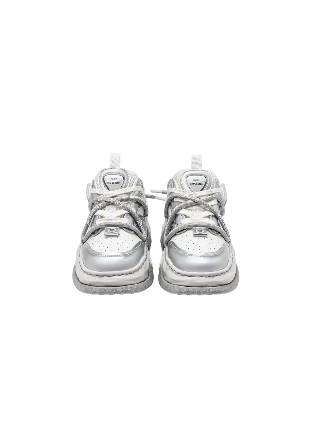 Black Dissolve Panel Platform Sneakers