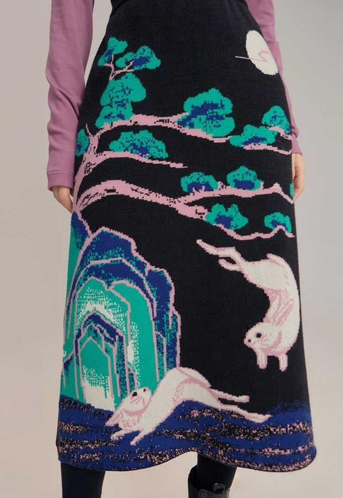 Japanese-Style Knit Skirt