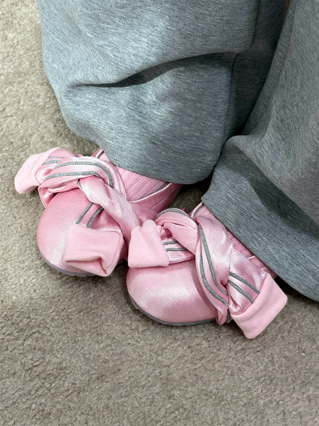 Cross-Tie Bow Flats With Quilted Insoles - view 7