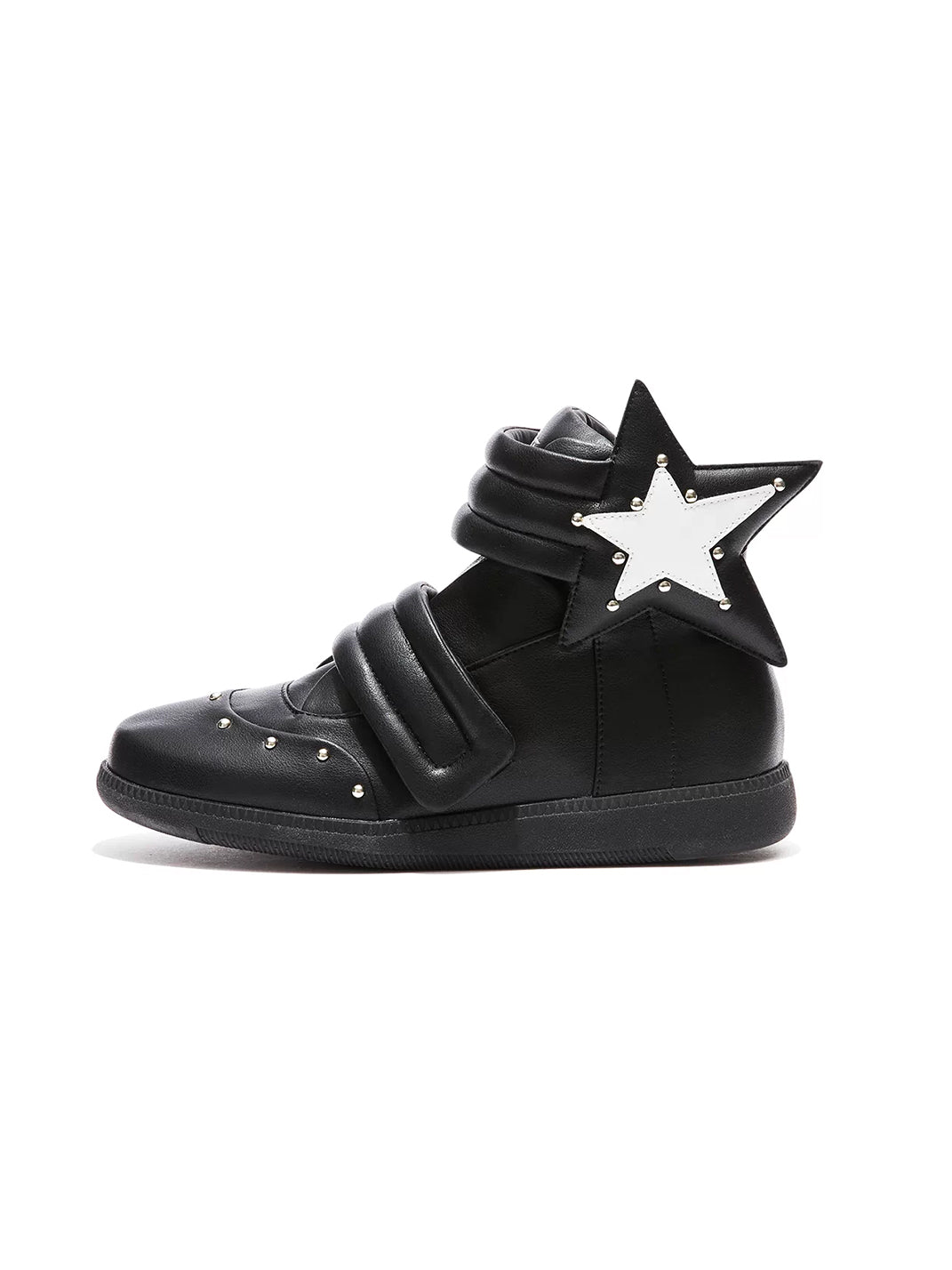 Oversized Star Multi-Strap High-Top Sneakers - view 1
