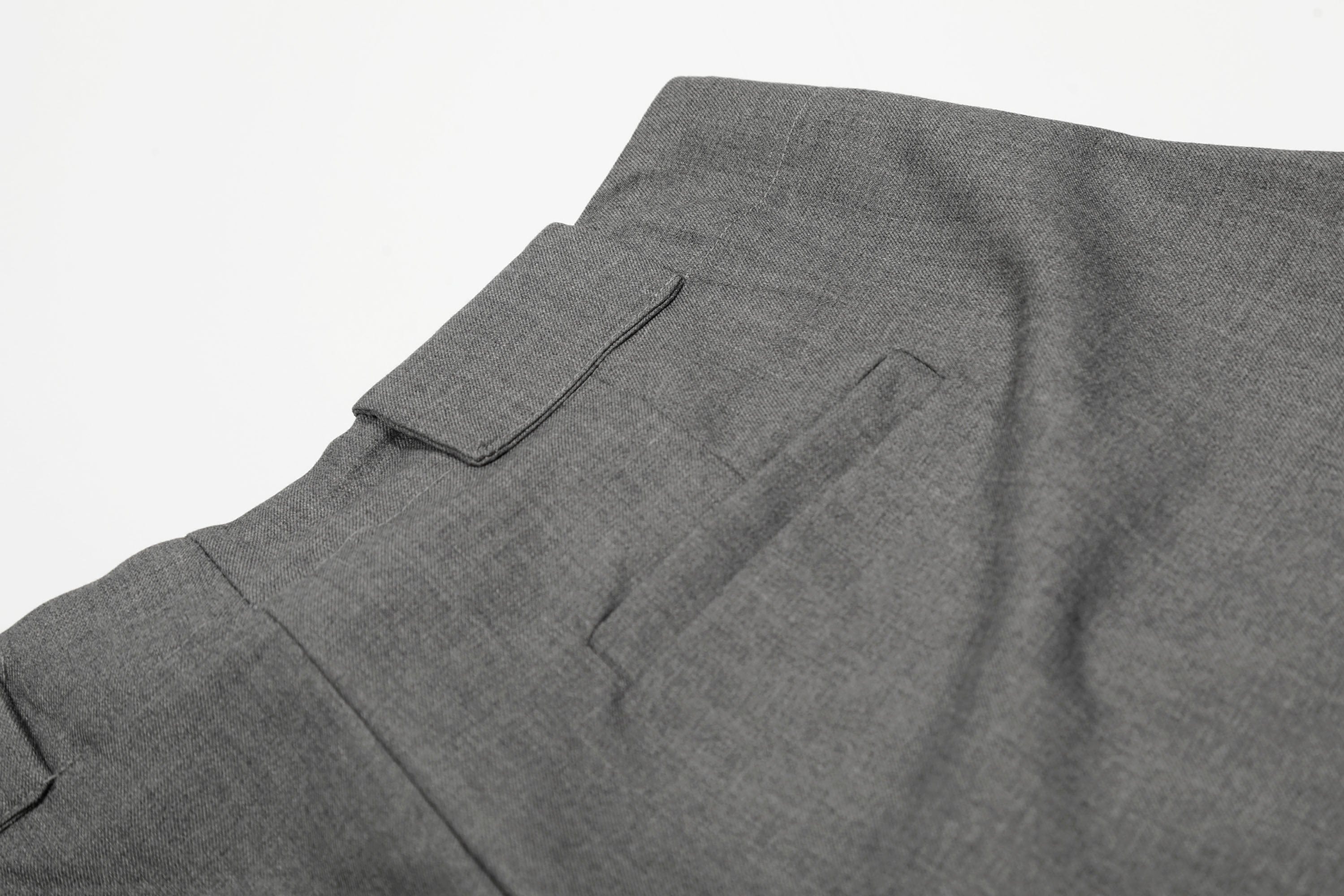 Essential Gray Pleated Wide-Leg Trousers