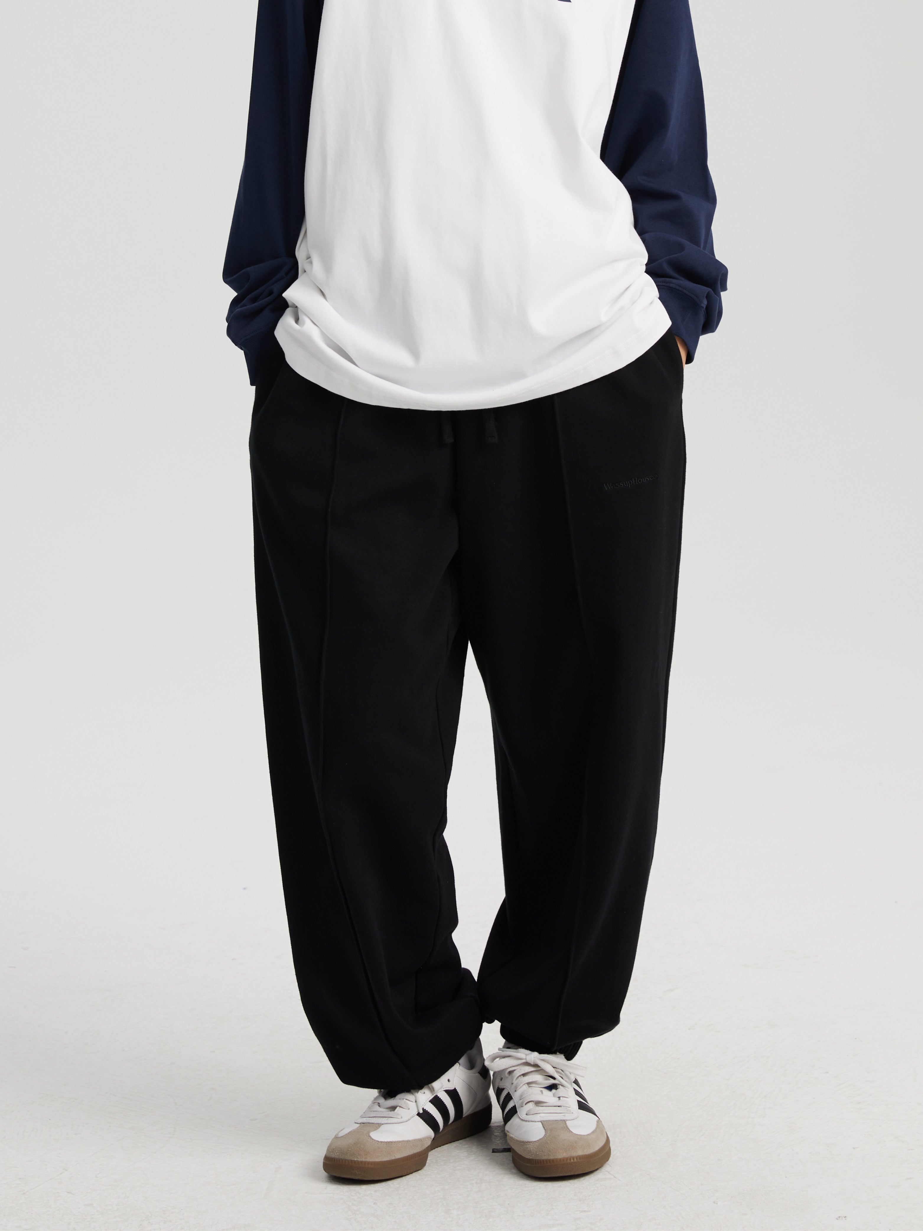 Essential Center Seam Basic Sweat Pants - chiclara