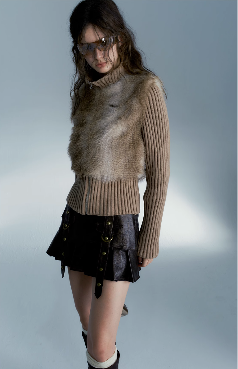 Couture Cozy Collar Cardigan-Like Jacket - chiclara