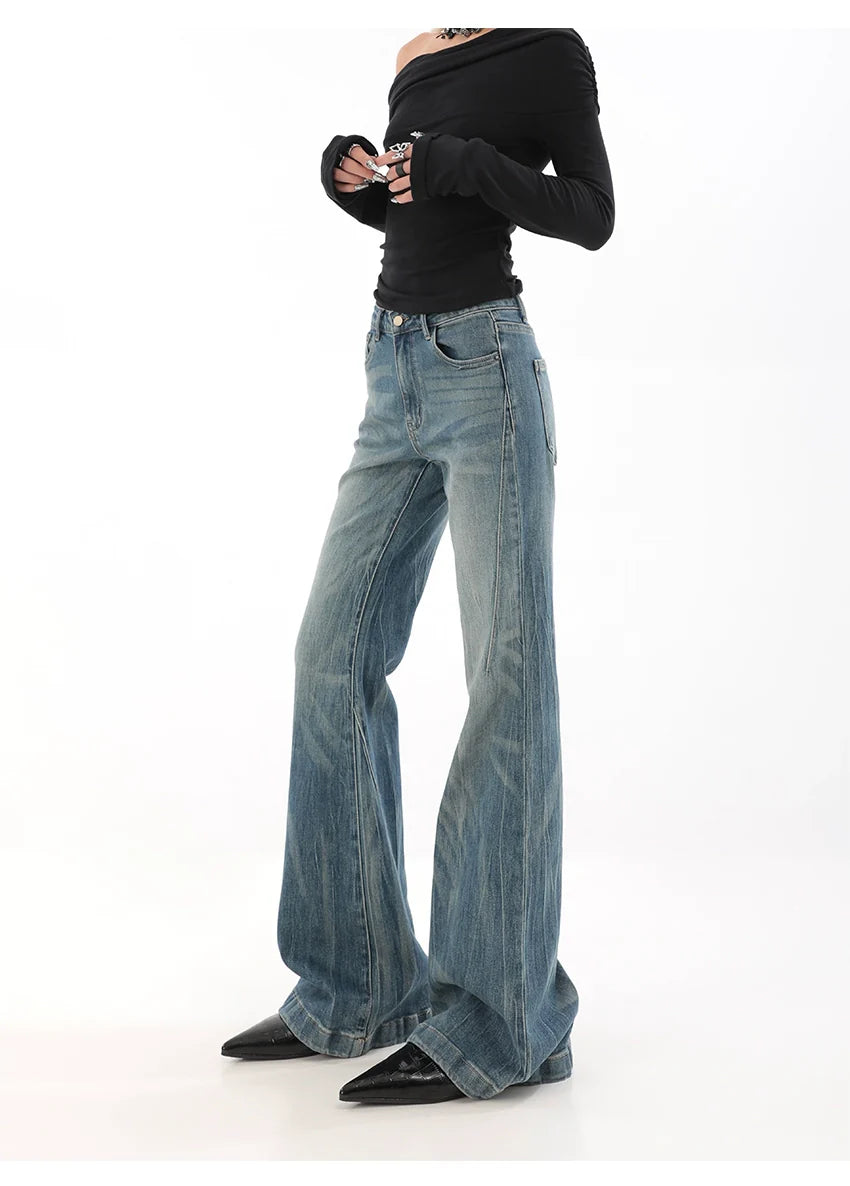 Light Wash Bell Bottom Flare Jeans