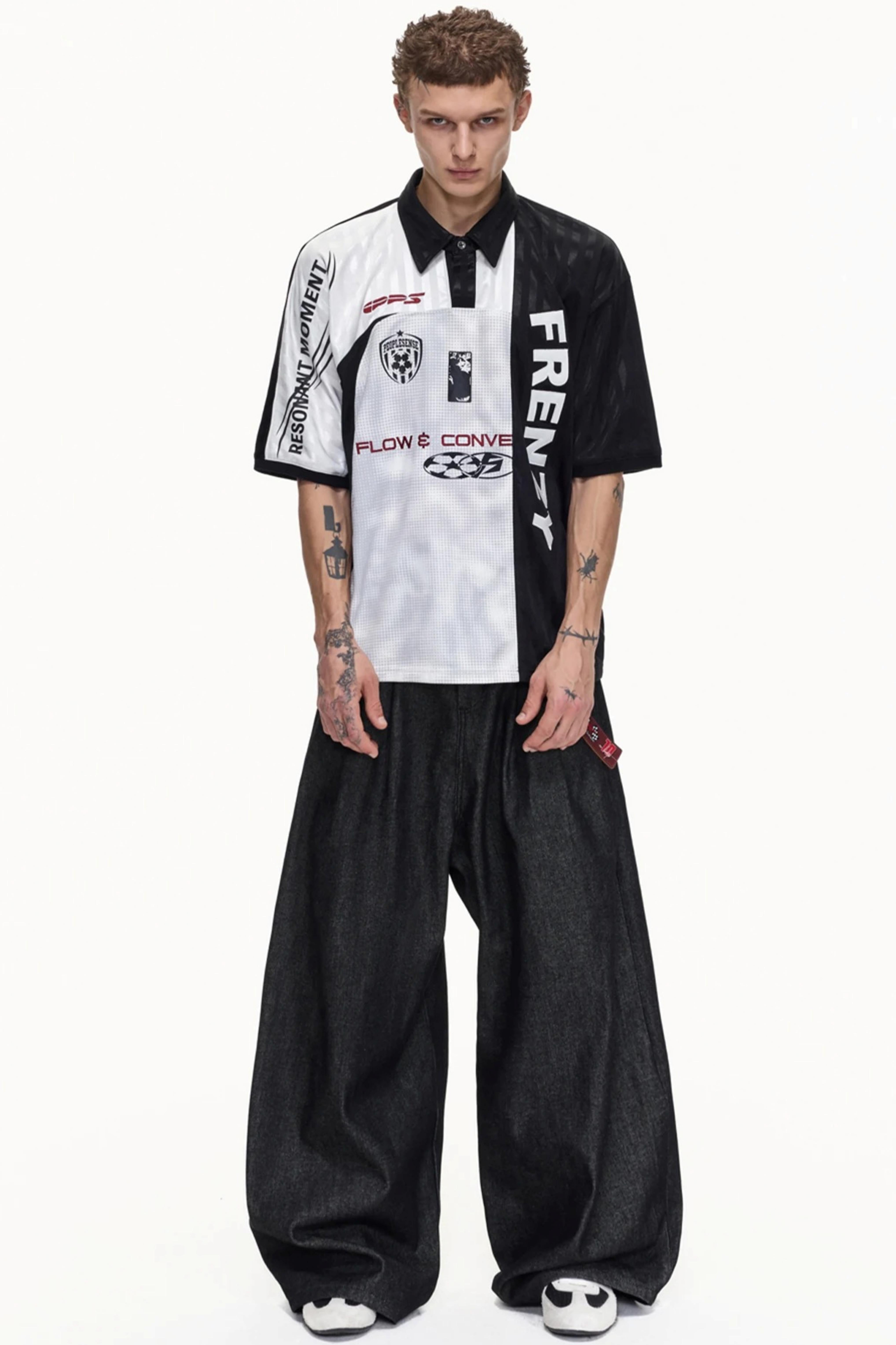 Men's Restructured Jersey Polo T-Shirt
