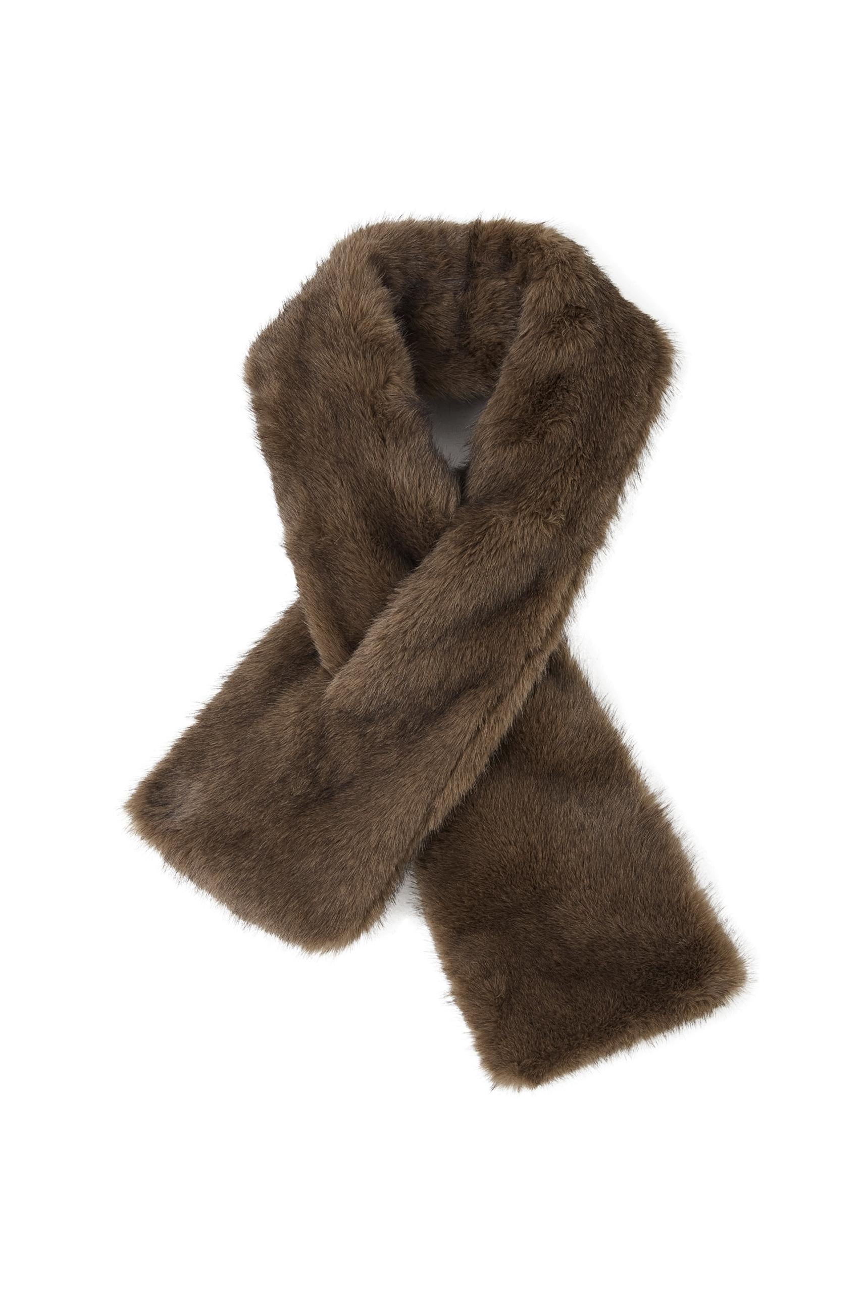 Plush Faux Fur Muffler Scarf