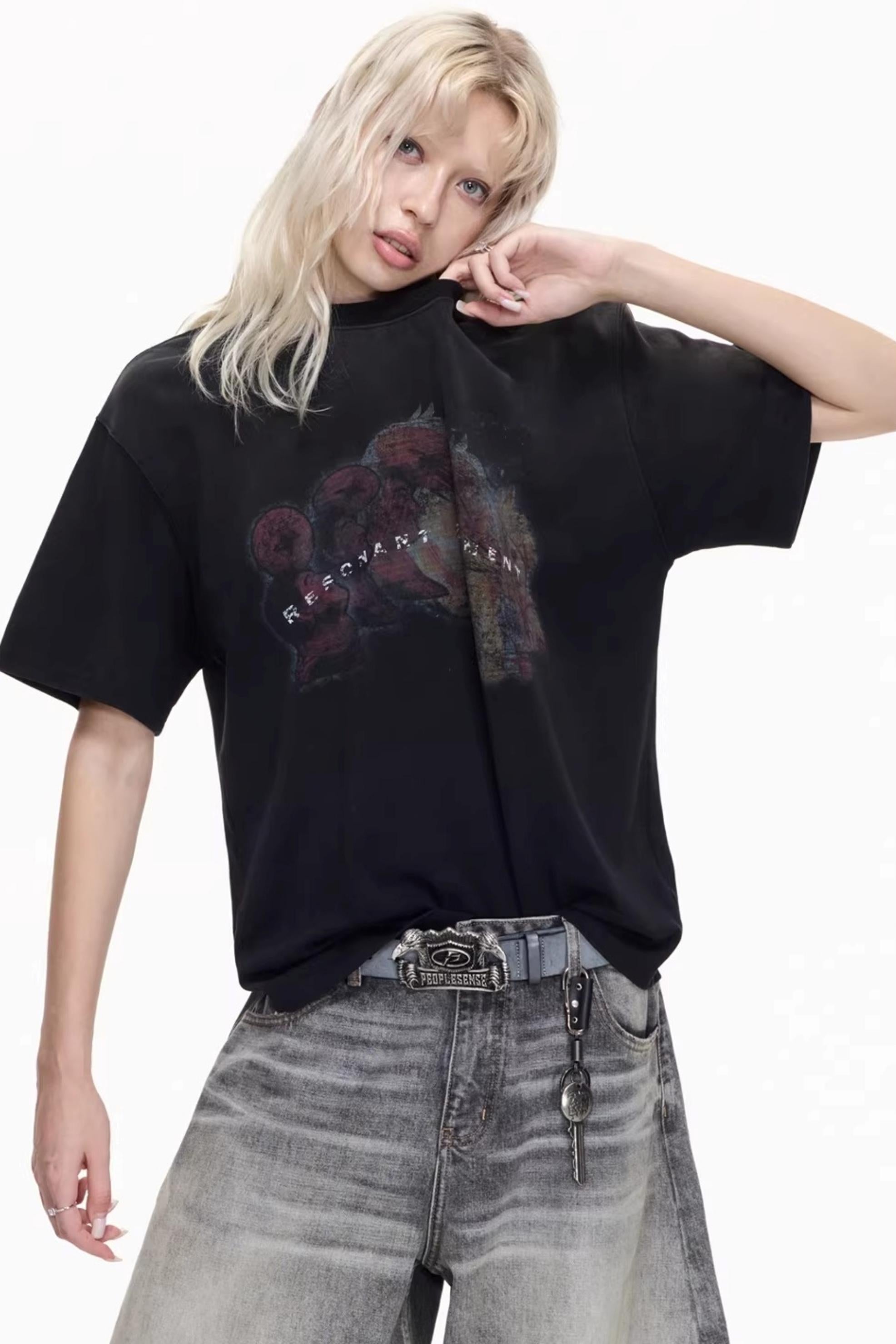 Men's Vintage Distressed Cotton Tee