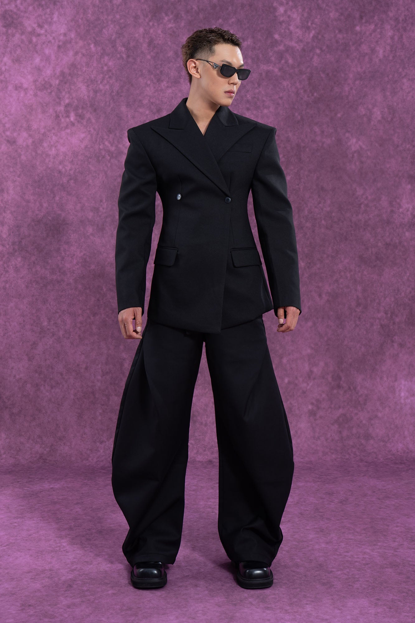 CLP Cinched Waist Sculpted Blazer