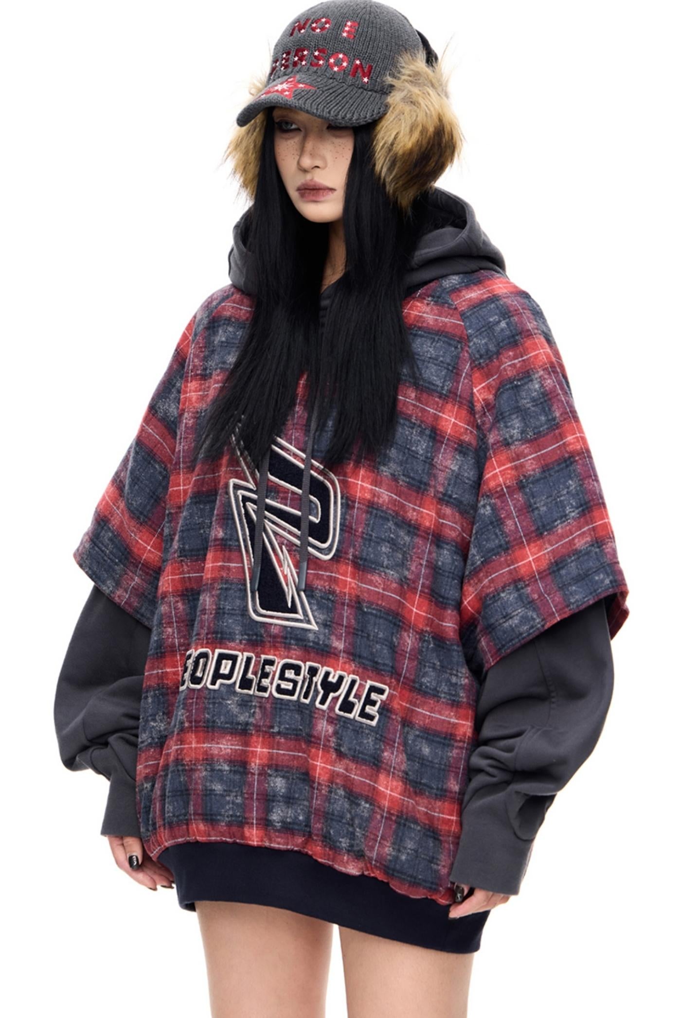 Men's Checked Fleece Detachable Shirt