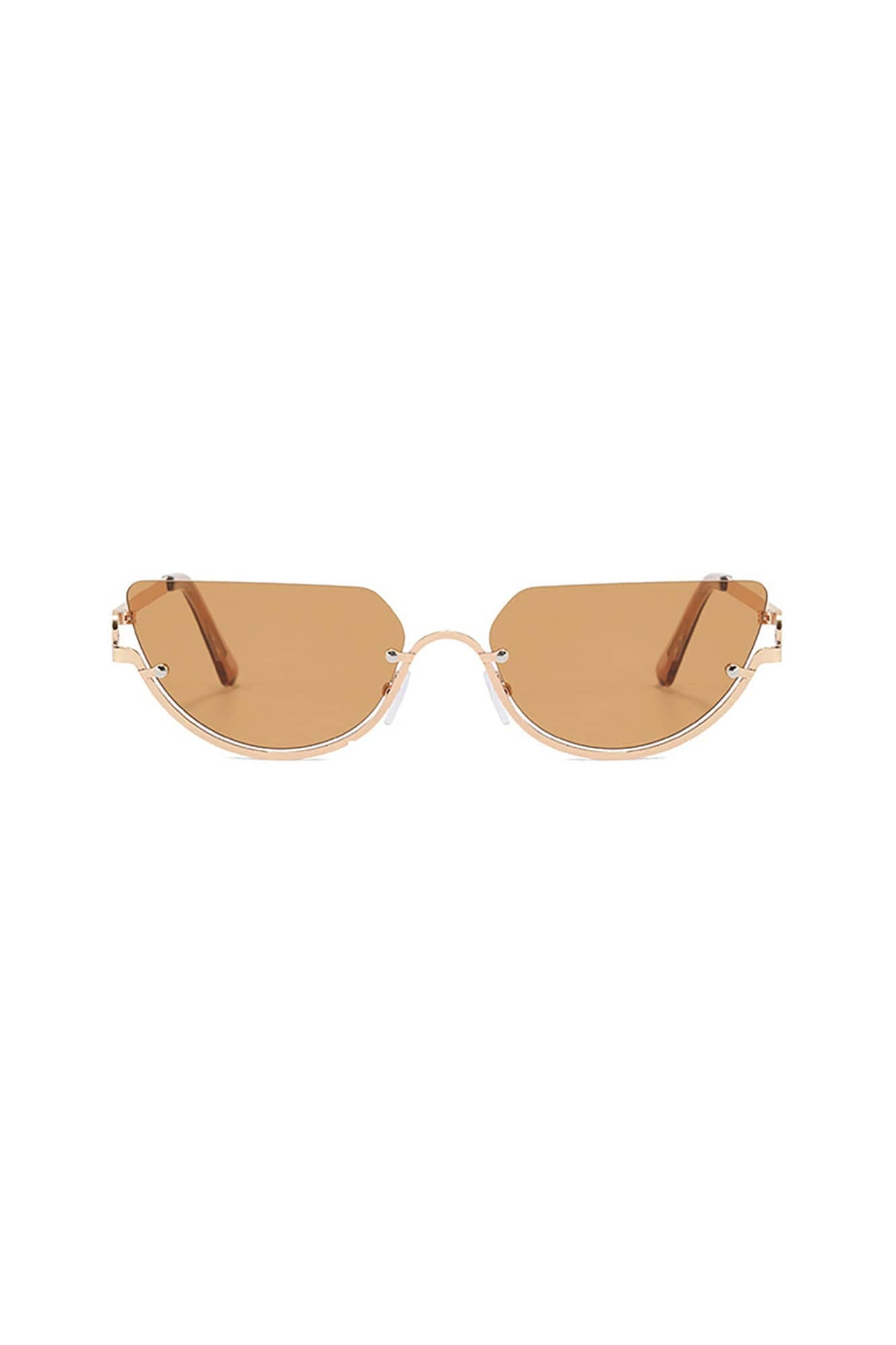 Arched-Bridge Floating Oval Fashion Glasses - view 12