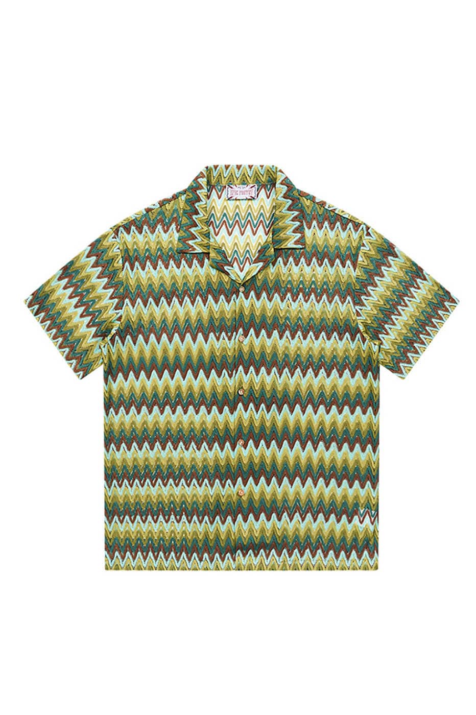 Chevron Pattern Camp Shirt