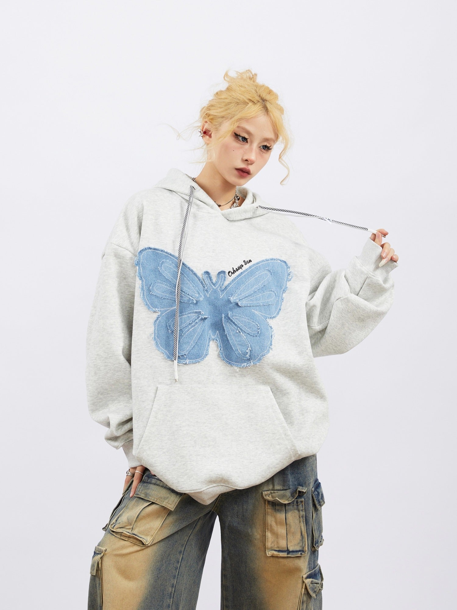 Butterfly Patch Hoodie