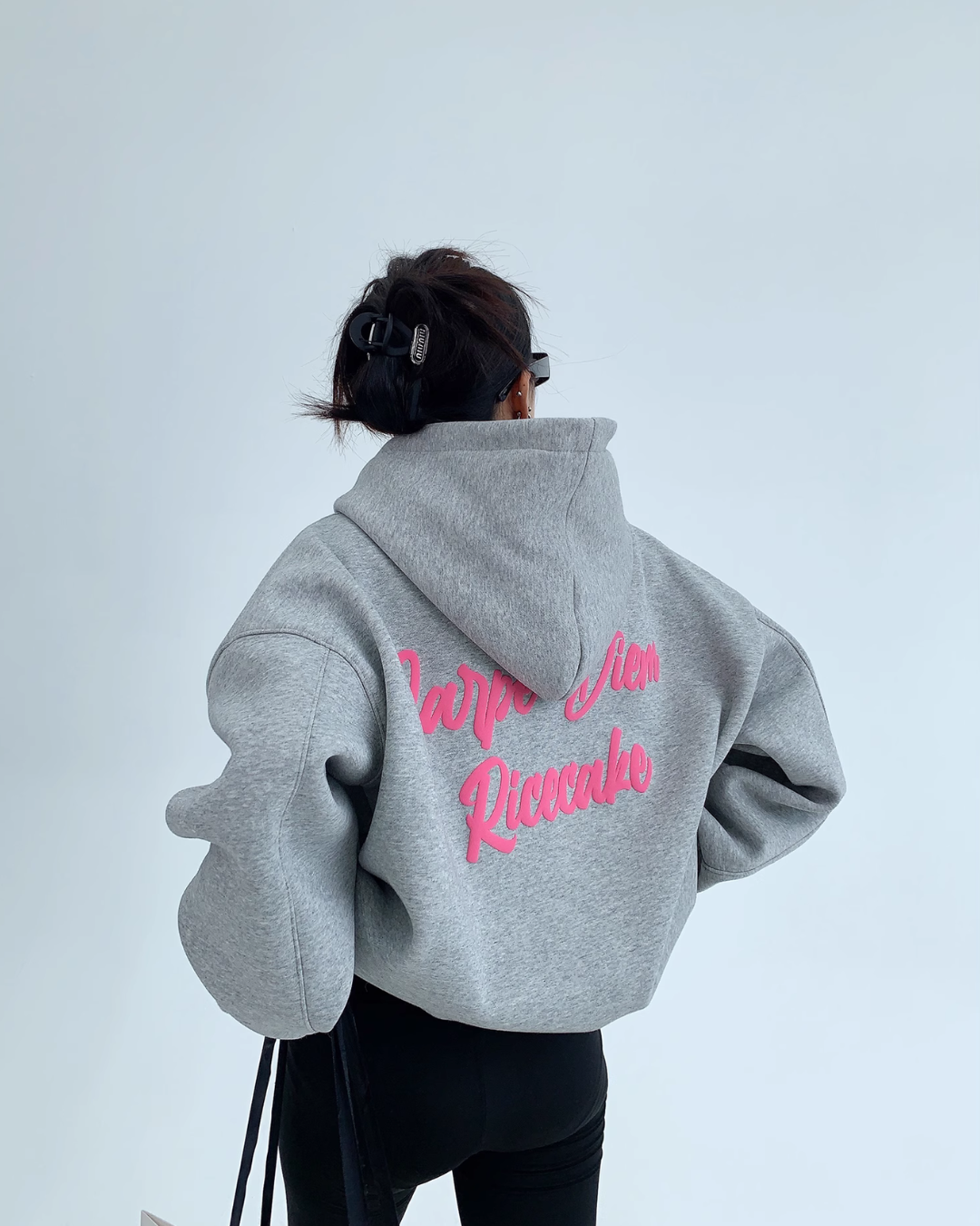 Pink Carpe Diem Script Hoodie