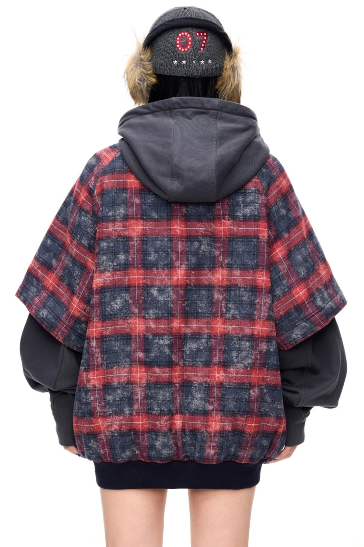Men's Checked Fleece Detachable Shirt