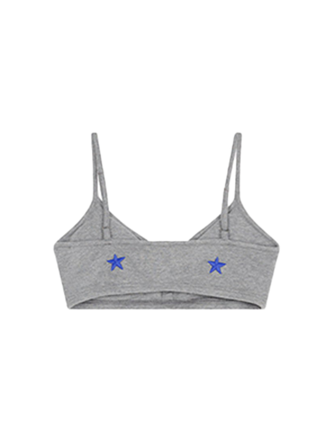 Letter-Embroidered Cropped Cami Top