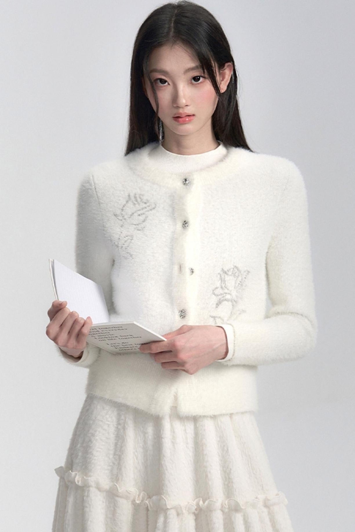 Angelic Pearl Button Cardigan