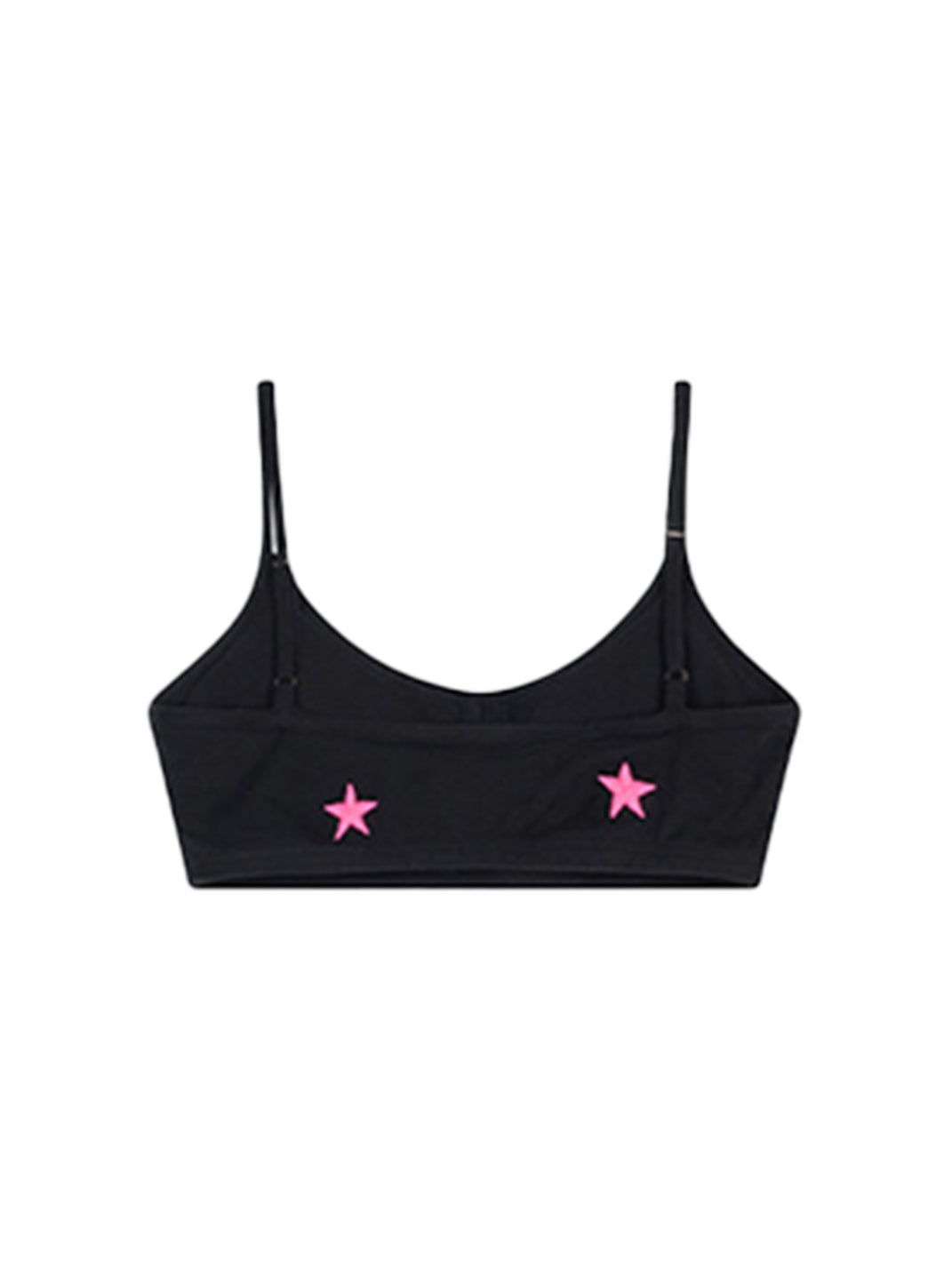 Letter-Embroidered Cropped Cami Top