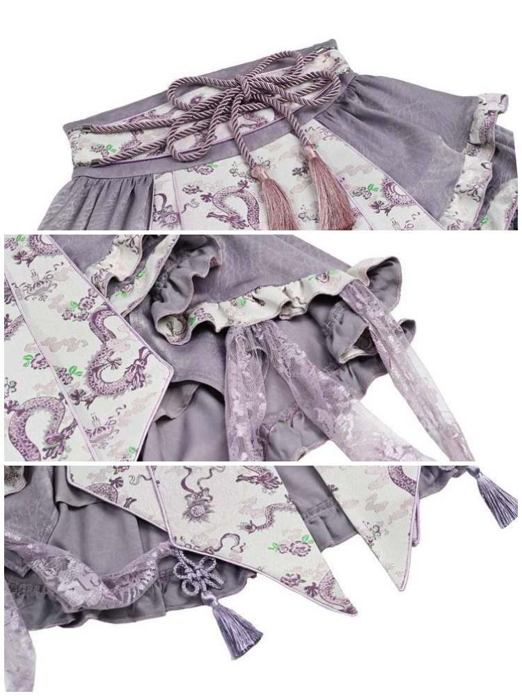 Chinese Qipao Inspired Lolita Fashion Skirt