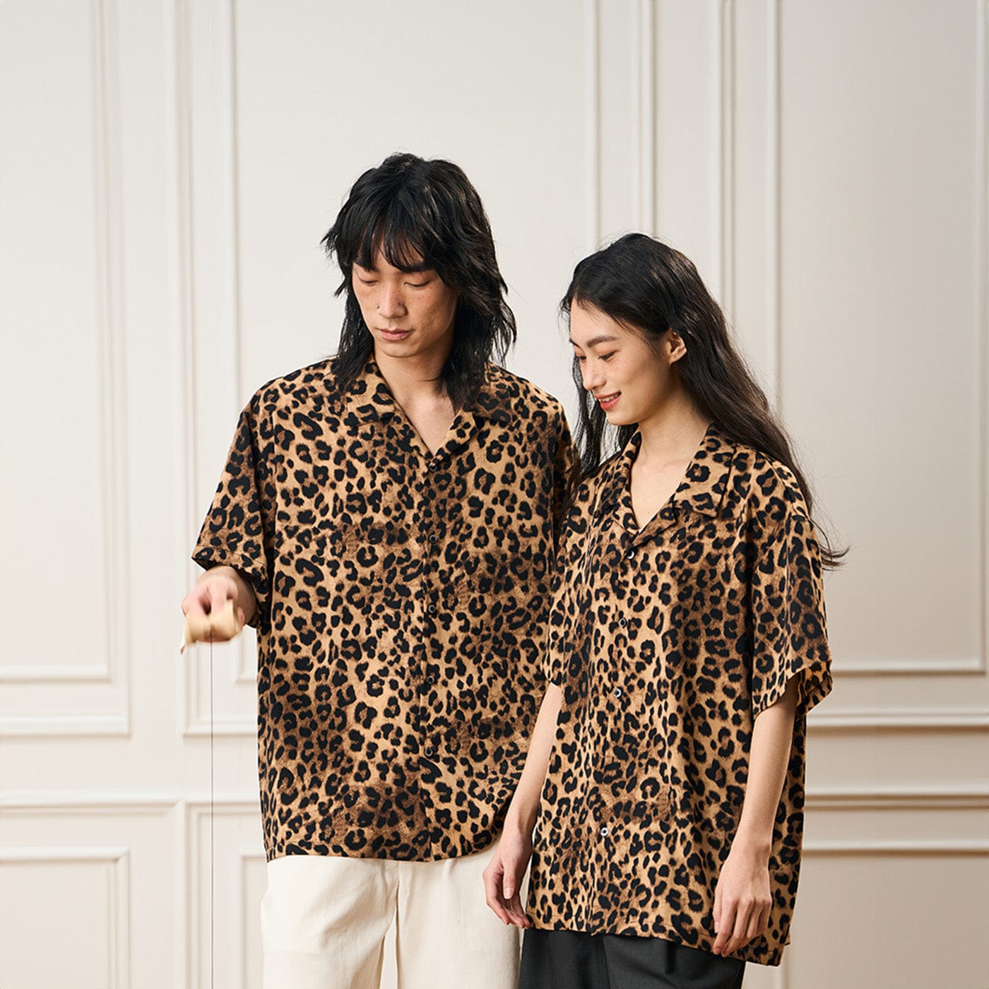 Leopard Print Resort Shirt