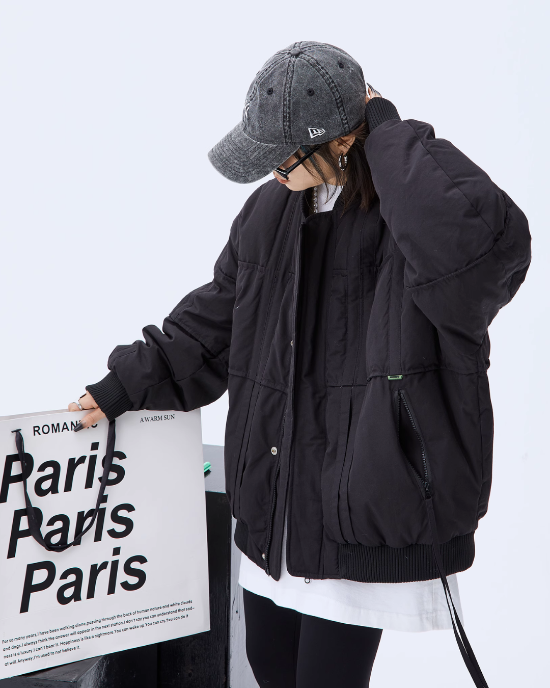 Cloud Oversized Bomber Jacket