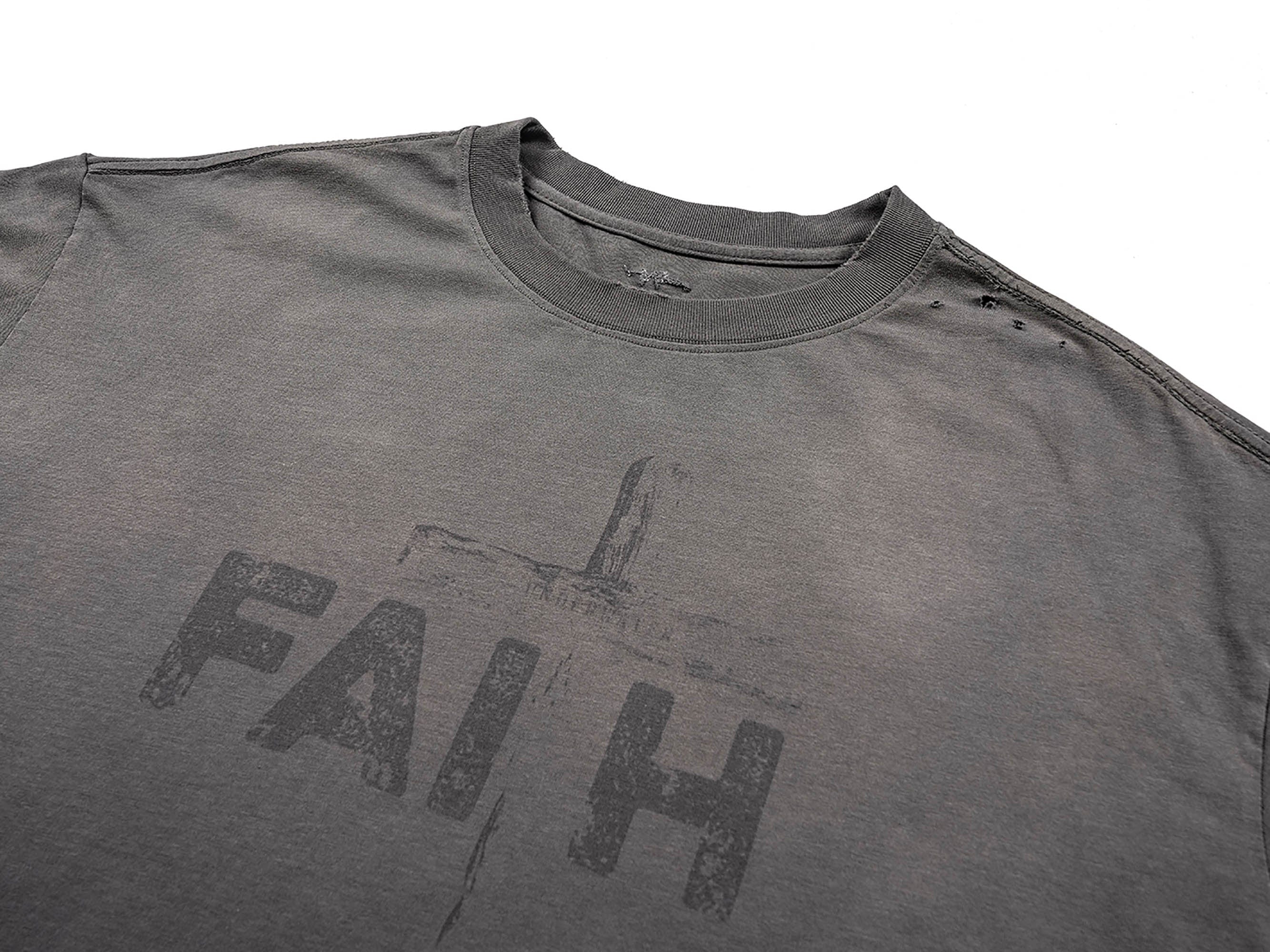 Faith Cross Grey T-Shirt