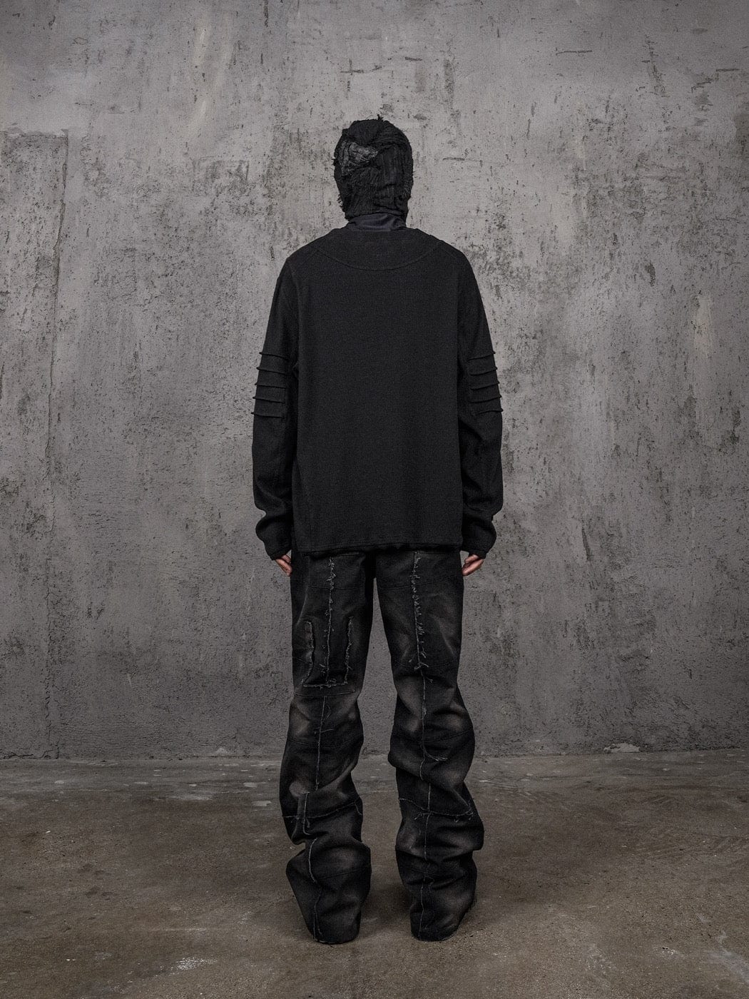 Black Tactical Rivet Cargo Pants