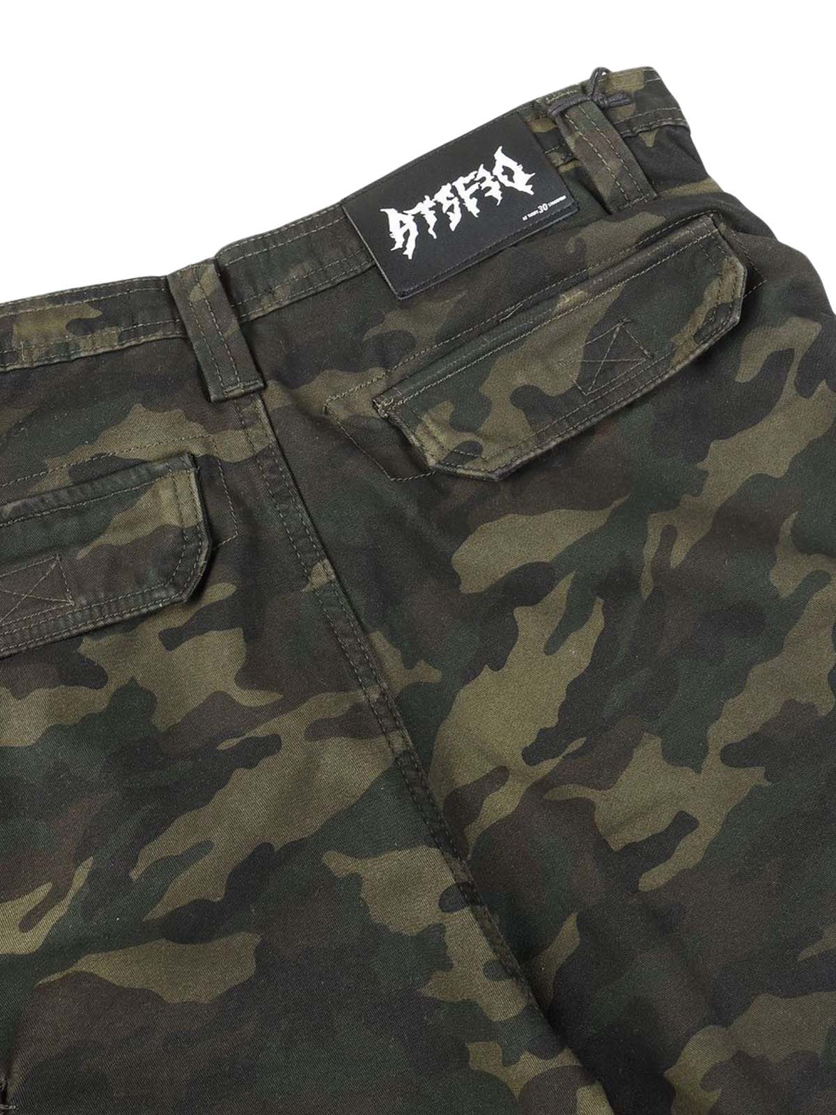 Camo Wide-Leg Cargo Overalls - Streetwear Style