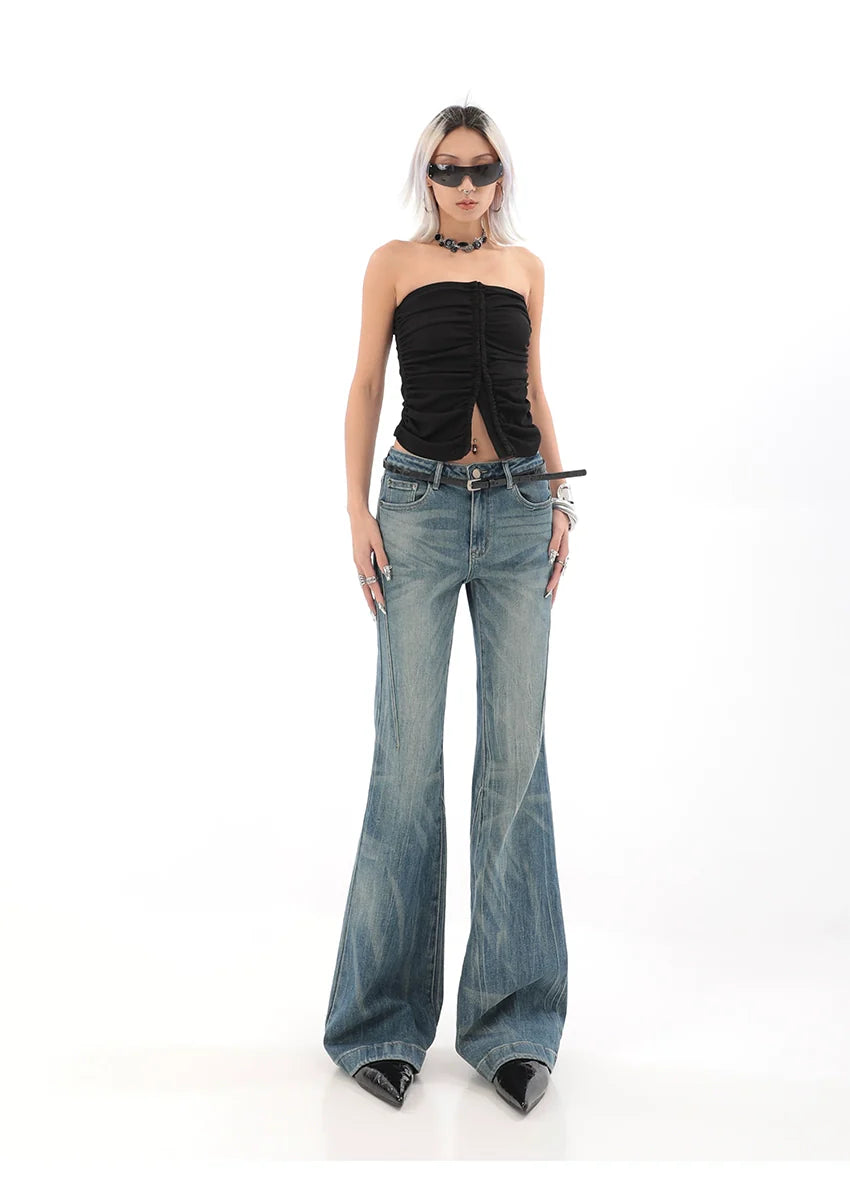 Light Wash Bell Bottom Flare Jeans