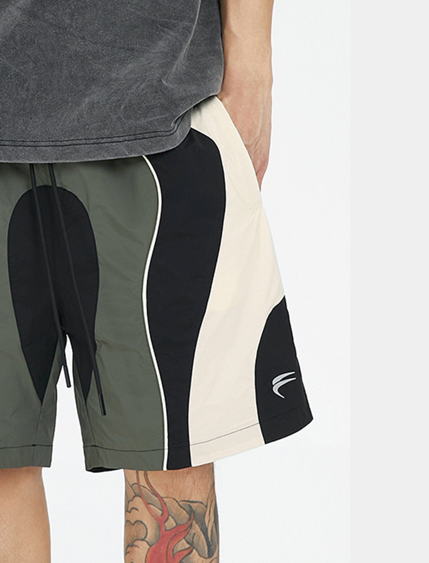 Colorblock Logo Sport Shorts