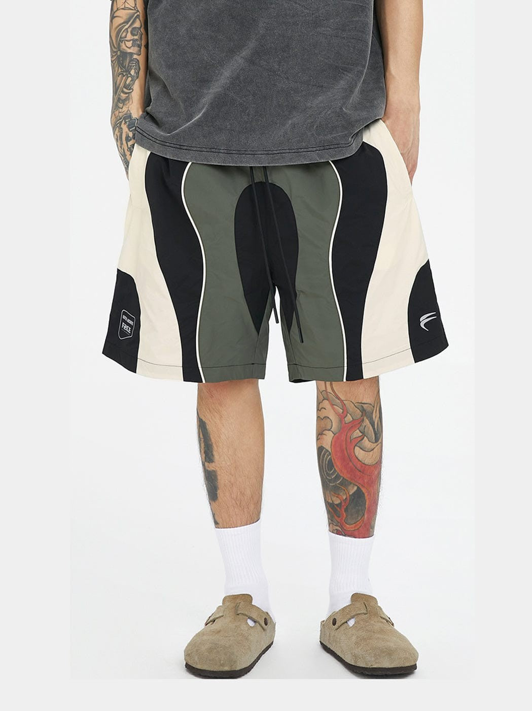 Colorblock Logo Sport Shorts
