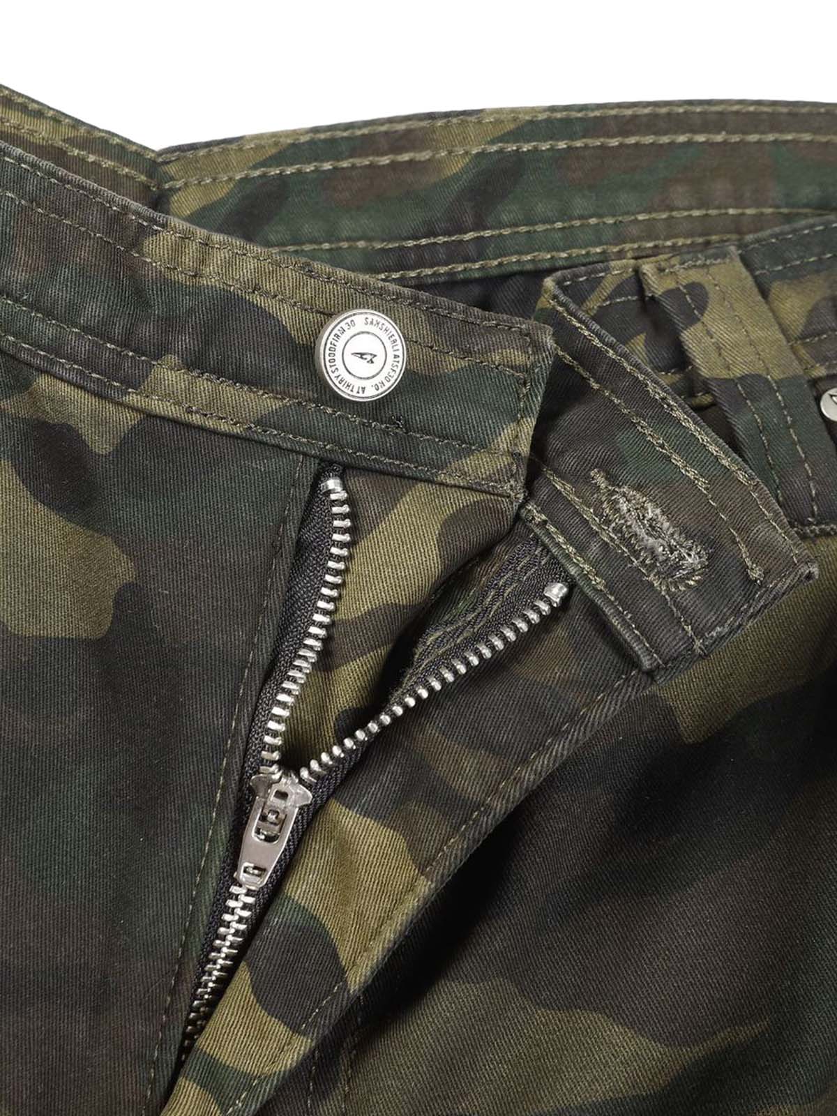 Camo Wide-Leg Cargo Overalls - Streetwear Style