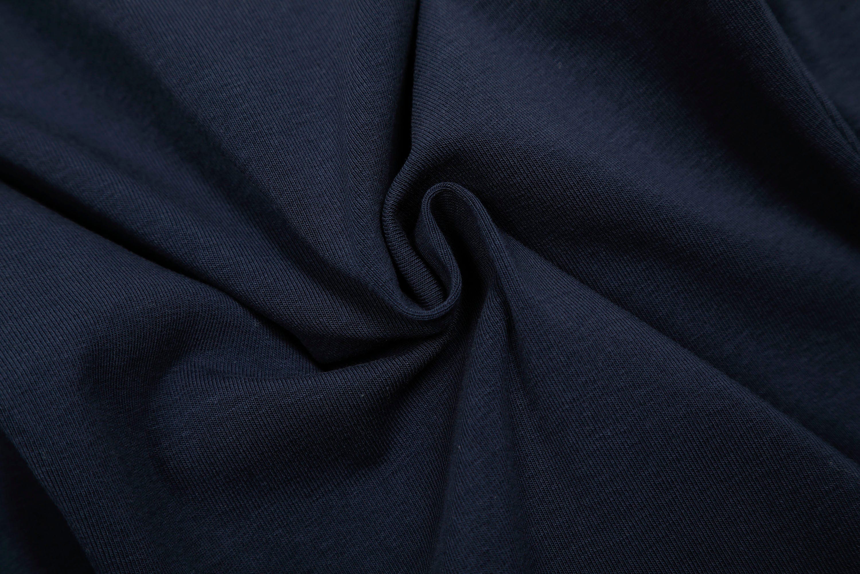 Navy Varsity Zip Up Top