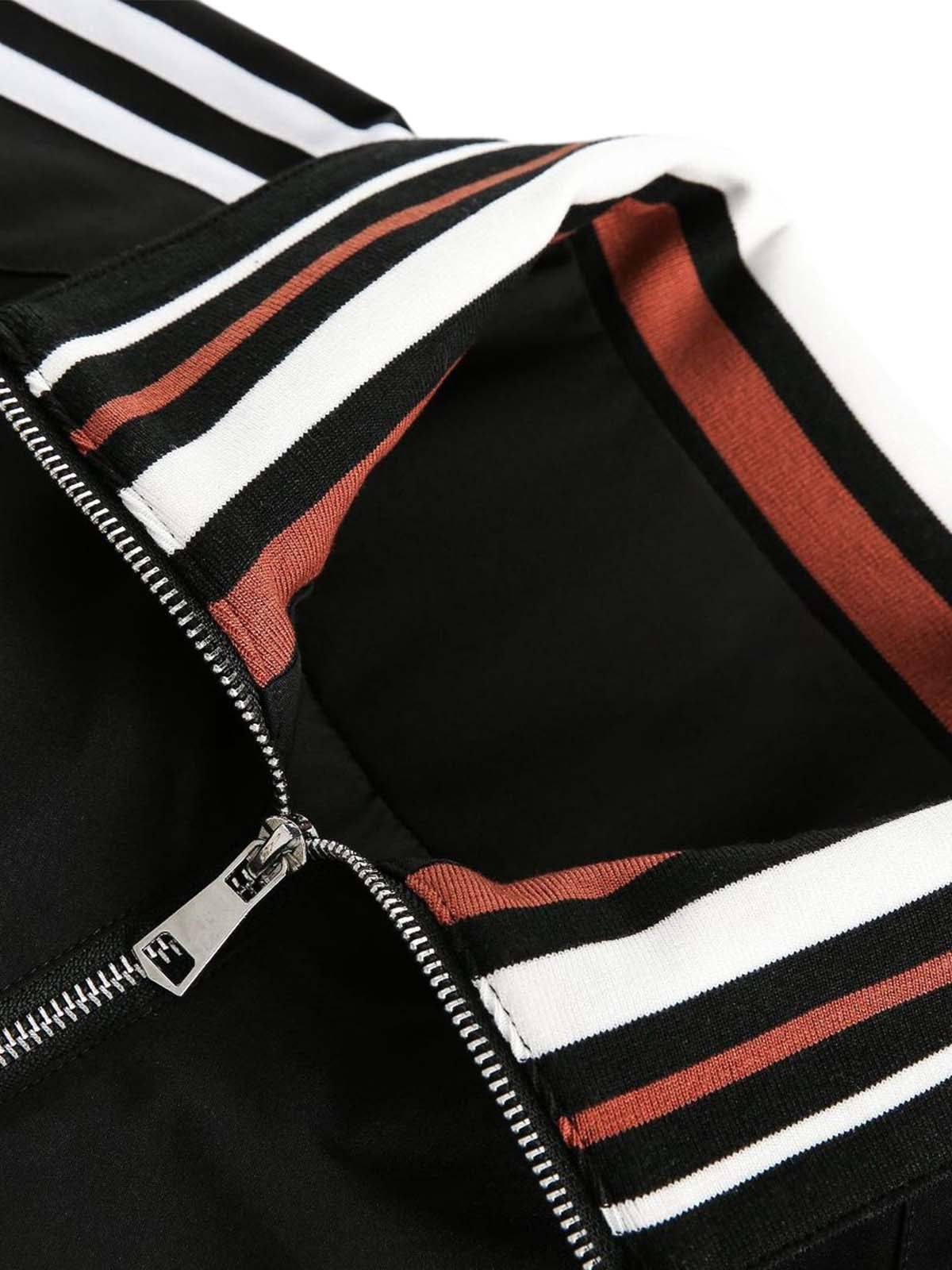 Vintage-Style Two-Tone Athletic Track Jacket