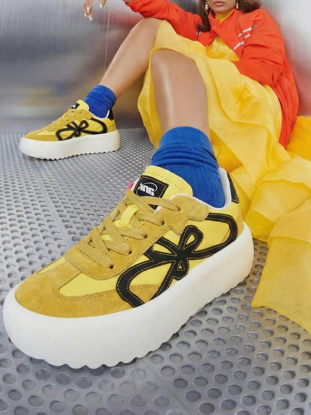 "lucky Four Leaf" Platform Sneakers
