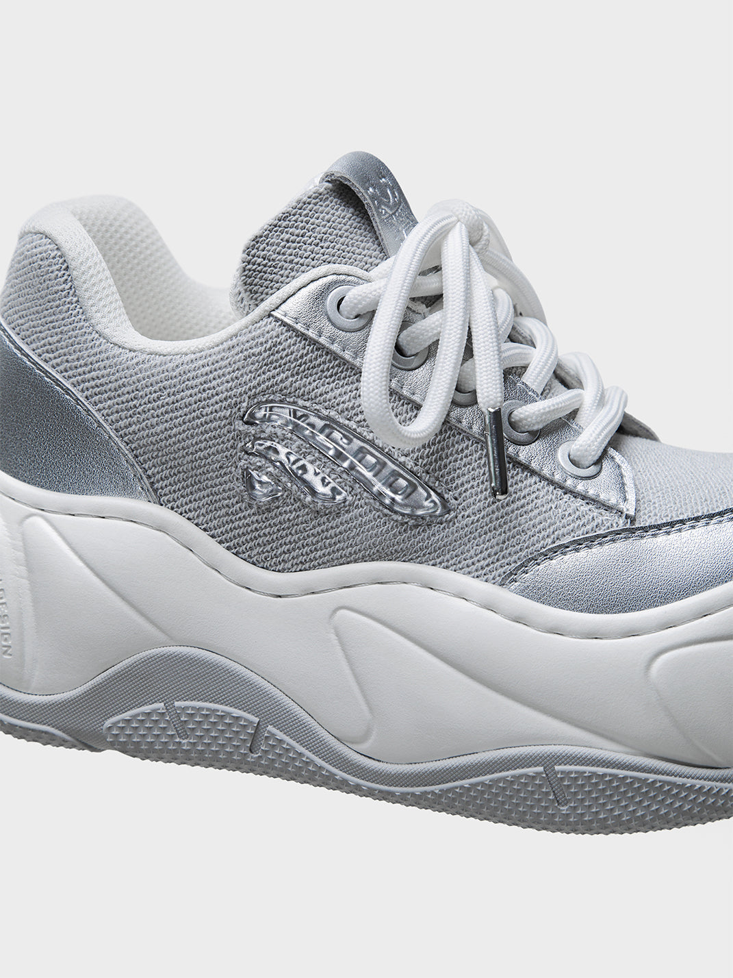 Black WiFi 2.0 Wave Canvas Platform Sneakers
