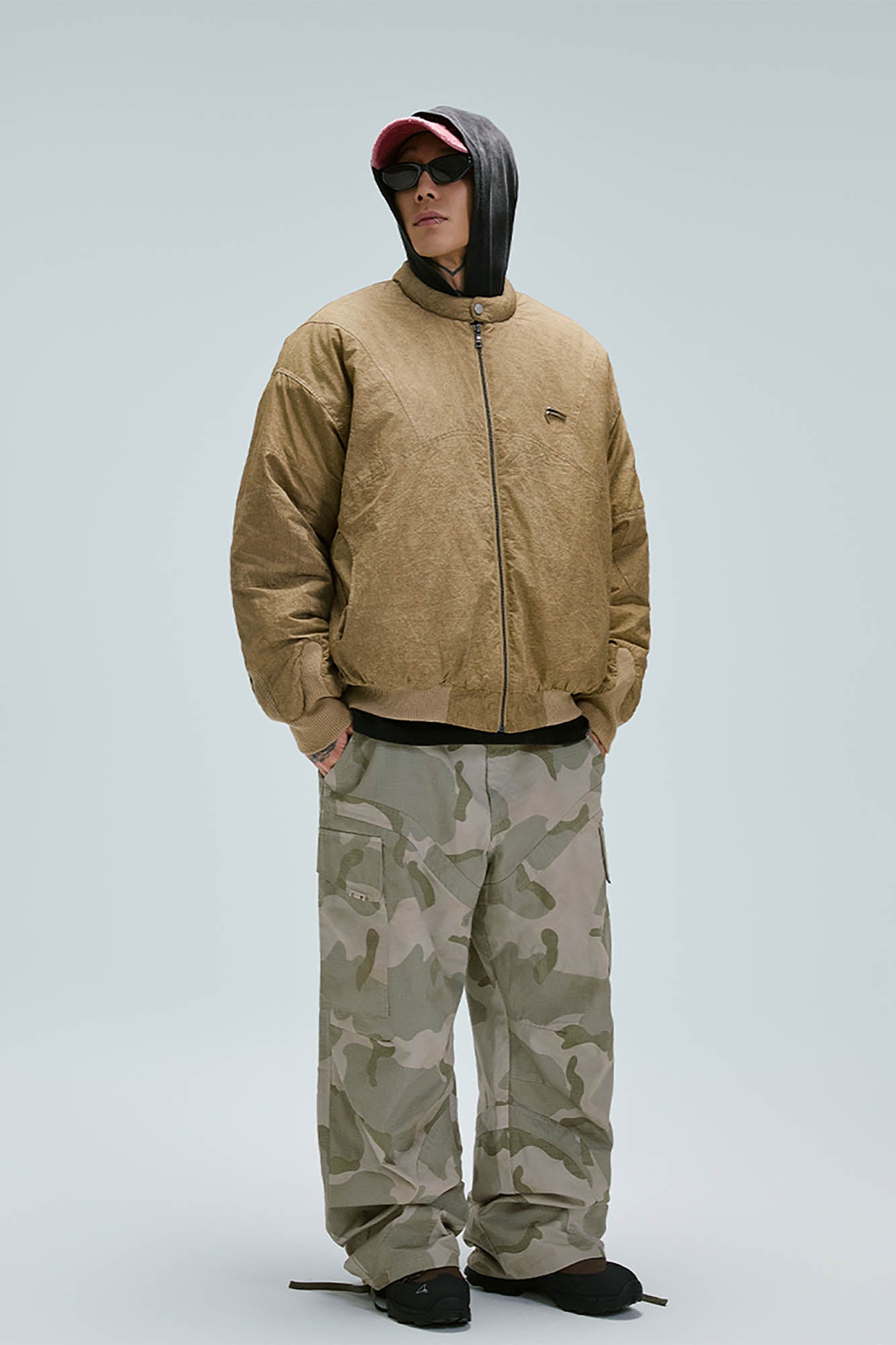 Washed Canvas Puffer Jacket