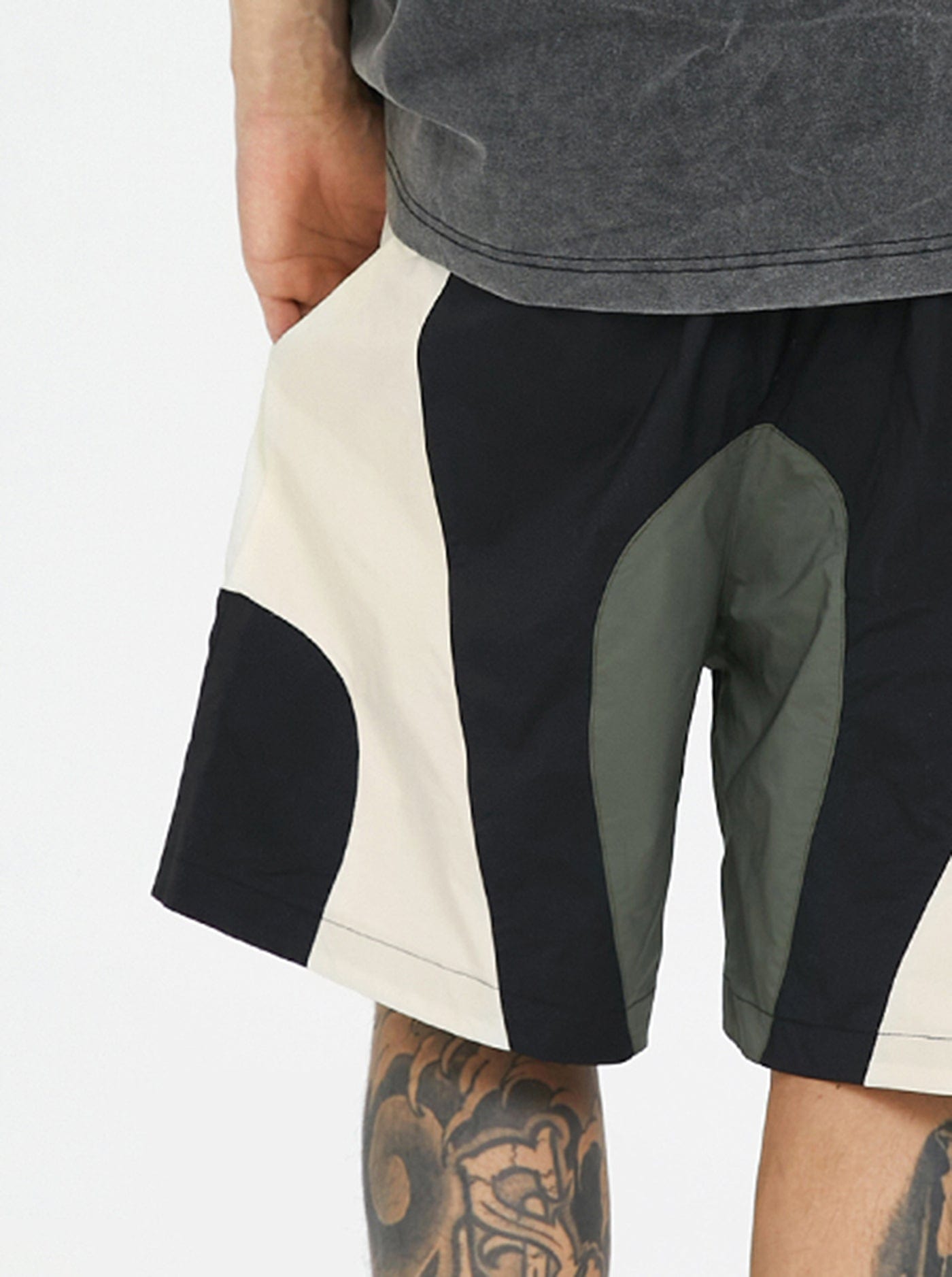 Colorblock Logo Sport Shorts