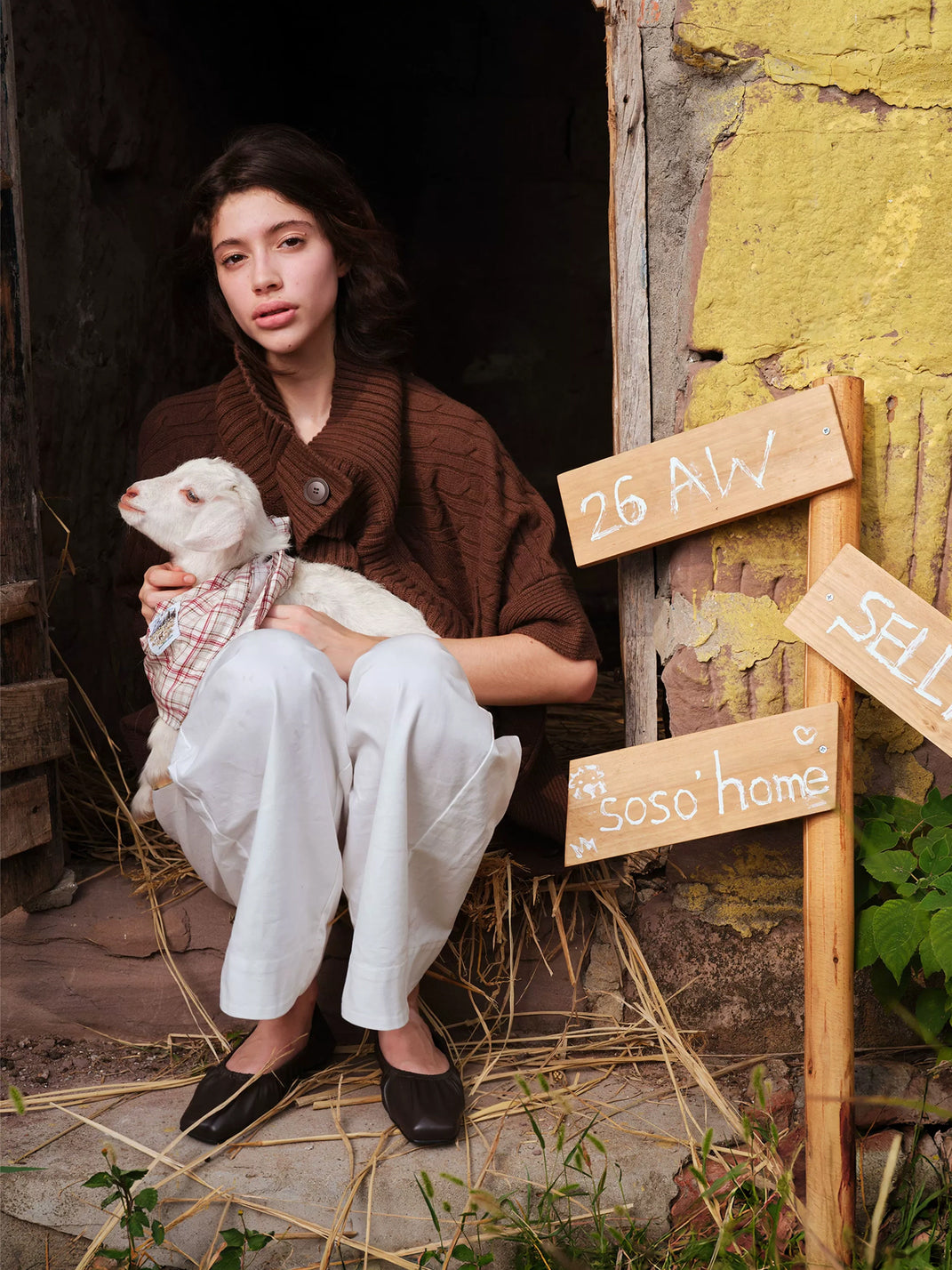 Gathered Lambskin Square-Toe Slip-On Flats - view 5