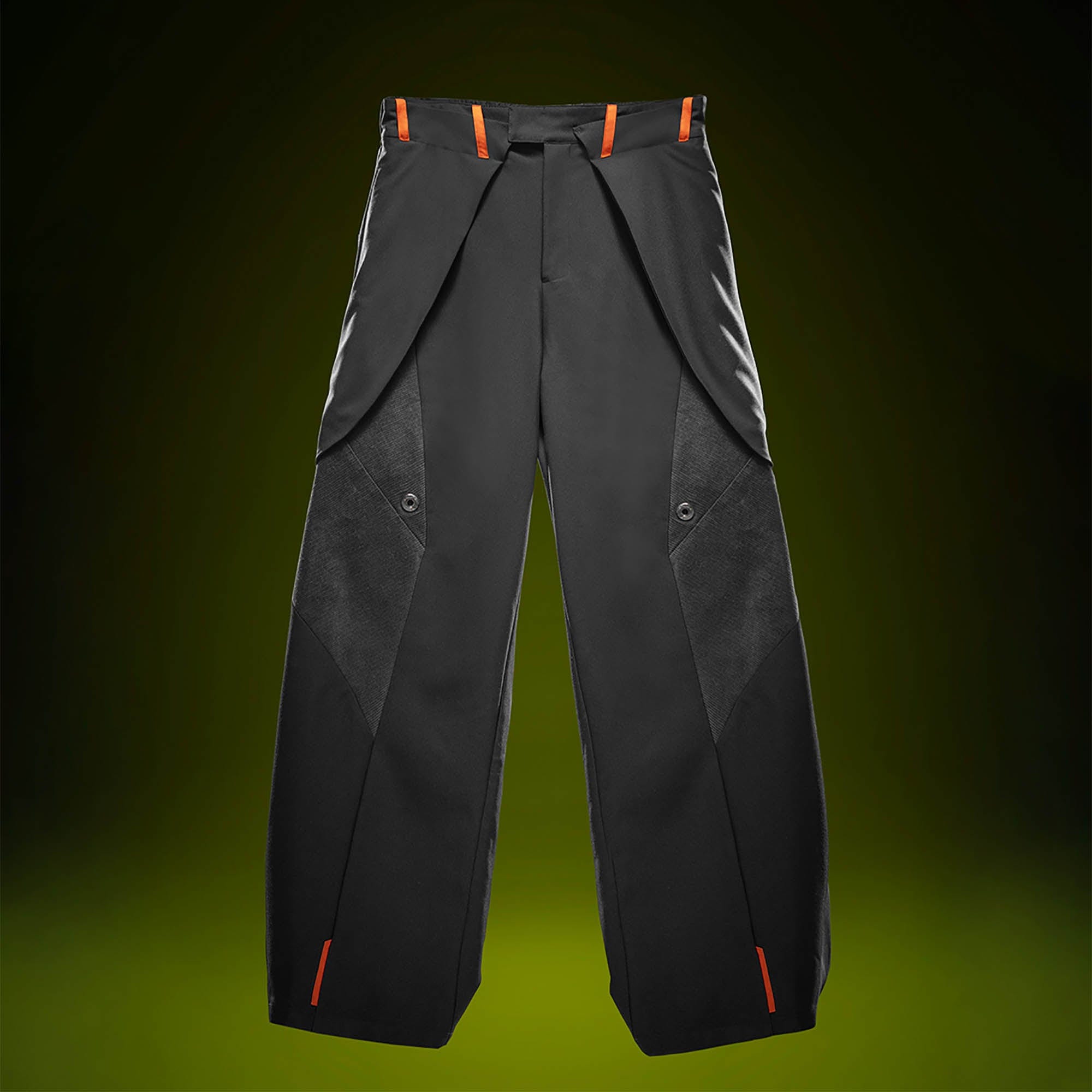 Techwear Utity Pantalones de carga de pierna ancha