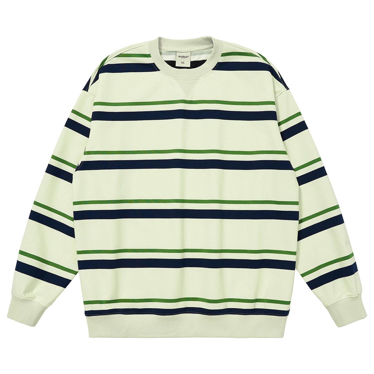 Casual Crewneck with Wide Stripes - chiclara