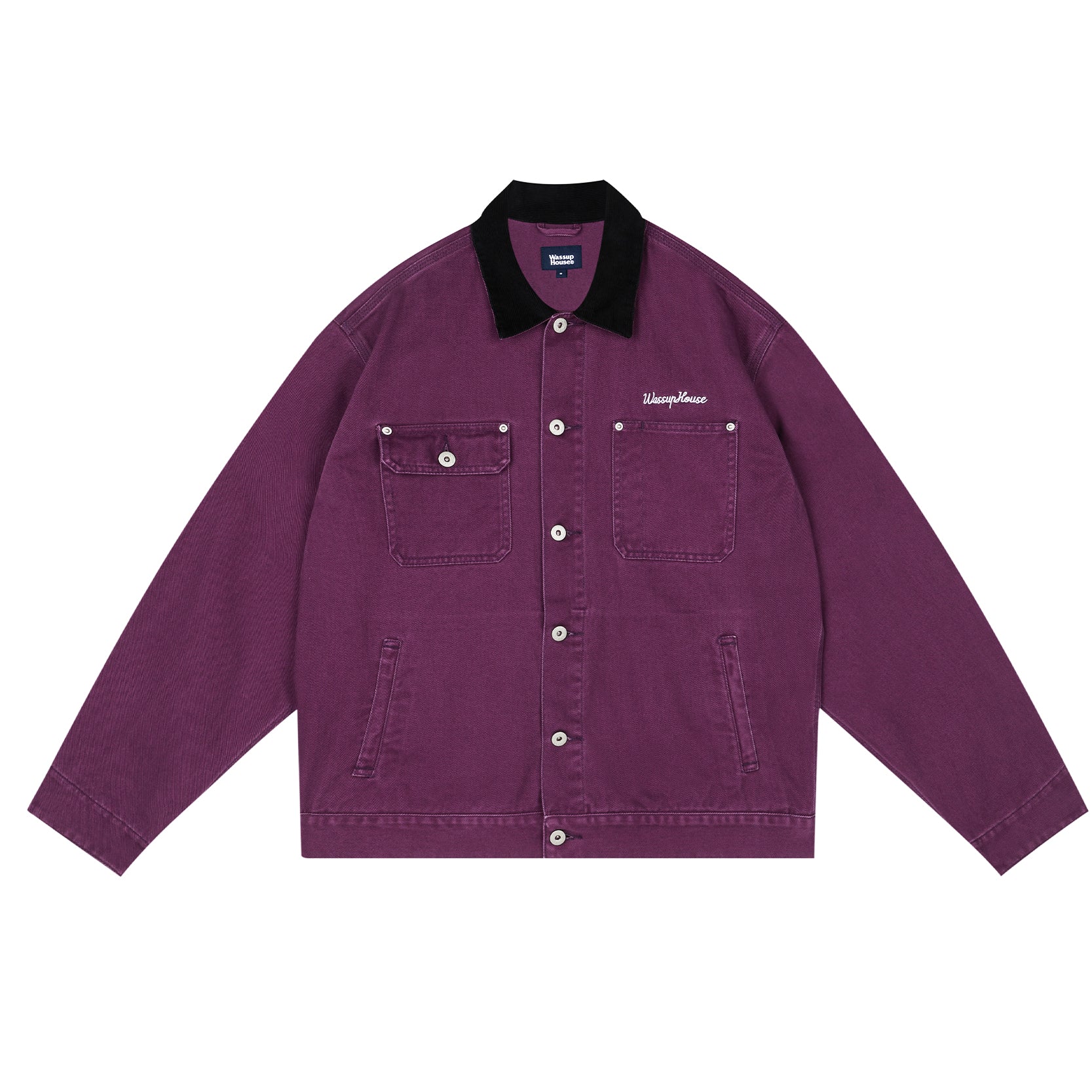 Durable Washed Work Jacket - chiclara